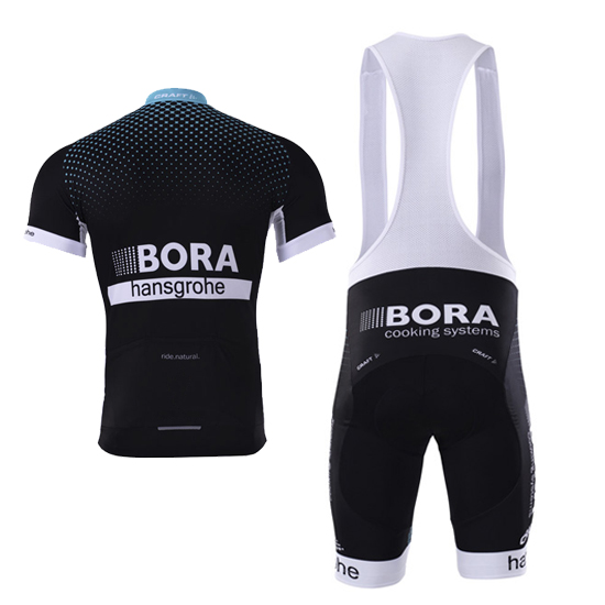 Abbigliamento Bora 2017 Manica Corta e Pantaloncino Con Bretelle scuro nero - Clicca l'immagine per chiudere